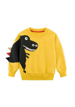 Lade das Bild in den Galerie-Viewer, Dino Kinder Sweatshirt aus 100% Baumwolle – Langarmshirt für Jungen & Mädchen (4–8 Jahre)