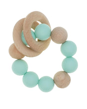 Lade das Bild in den Galerie-Viewer, Beißring / Greifling mit Softbeutel aus Wildleder