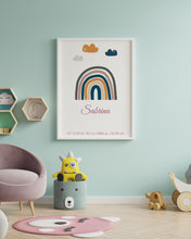 Lade das Bild in den Galerie-Viewer, Personalisiertes Poster für Baby und Kind ohne Rahmen