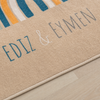 Personalisierter Kinderteppich mit Namen – Motiv „Duo“