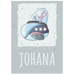 Personalisierter Kinderteppich mit Namen – Motiv „Johana“
