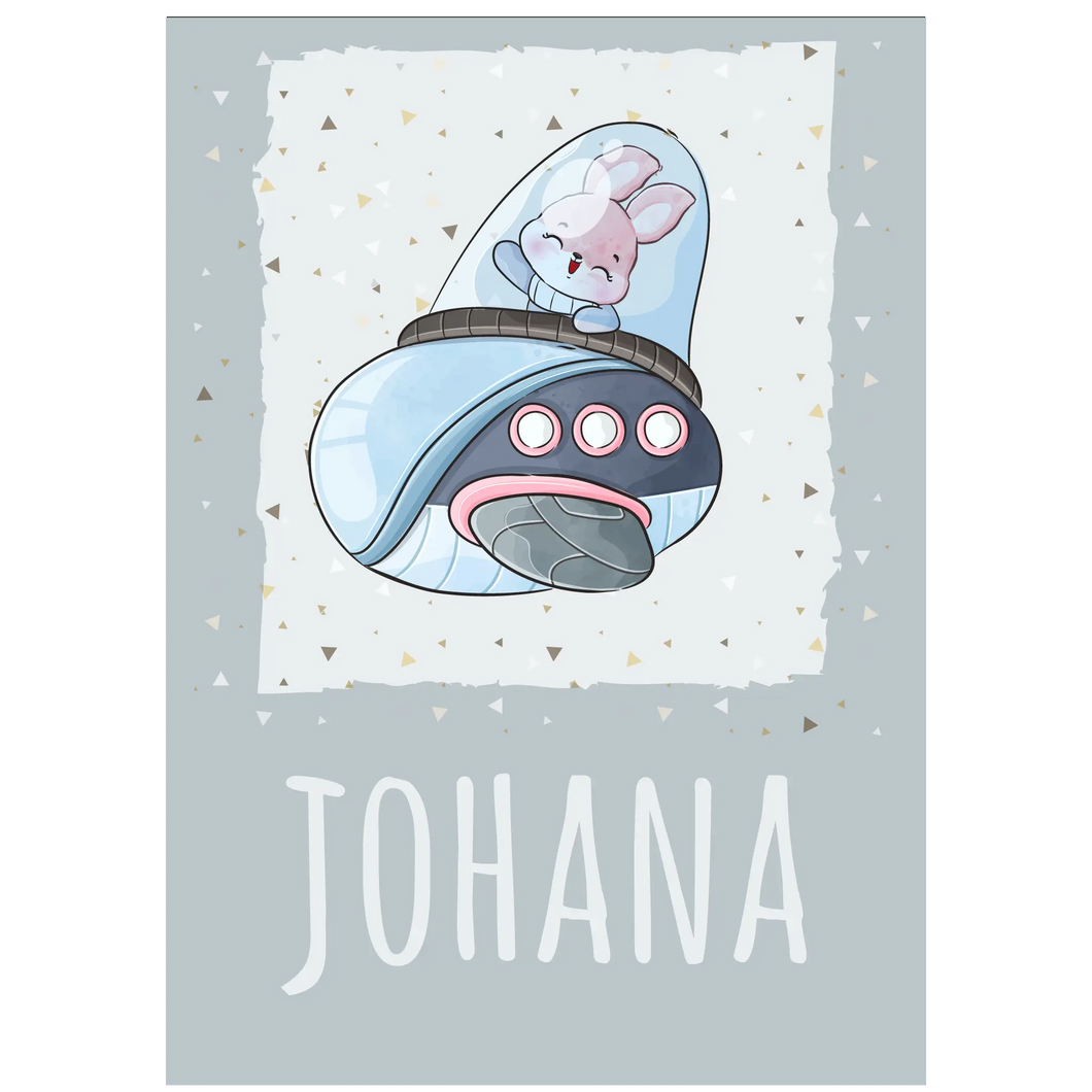 Personalisierter Kinderteppich mit Namen – Motiv „Johana“