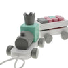 Holzeisenbahn "Pastel" mit Bausteinen (Personalisiert)