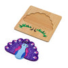 3D Holzpuzzle Tiere – Montessori Spielzeug für Kinder ab 2 Jahren, Schnecke, Papagei, Krokodil & mehr
