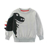 Dino Kinder Sweatshirt aus 100% Baumwolle – Langarmshirt für Jungen & Mädchen (4–8 Jahre)