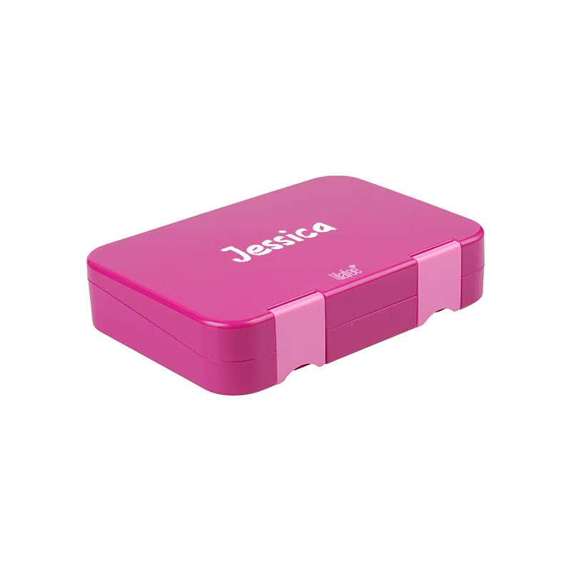 Kinder Lunchbox Lilafee, mit variablen Fächern BPA Frei, Personalisiert