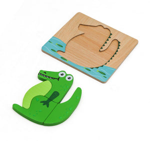 3D Kinder Holzpuzzle / Montessori Spielzeug