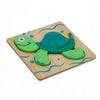 3D Holzpuzzle Tiere – Montessori Spielzeug für Kinder ab 2 Jahren, Schnecke, Papagei, Krokodil & mehr